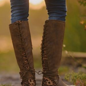 Volatile Cheetah Knee Boot